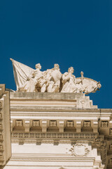 monuments, historical statues in the center of Rio de Janeiro.