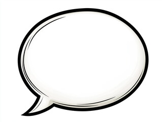 Empty Comic Book Speech Bubble