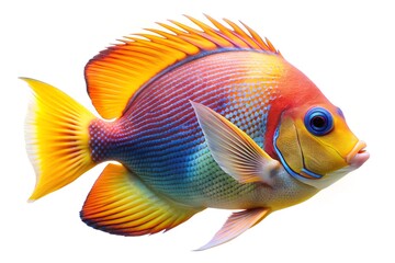 Fototapeta premium tropical fish isolated on white background