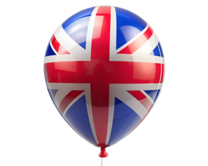 united kingdom flag isolated on white