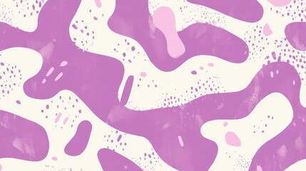 pink and white pattern featuring thick lines and simple organic shapes. -