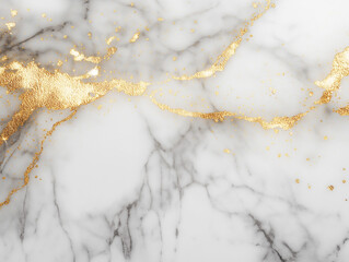 Luxury White Marble Texture with Golden Dust Accents: Elegant Background for Design Projects,       