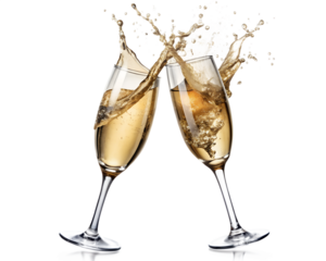 champagne pouring into glass