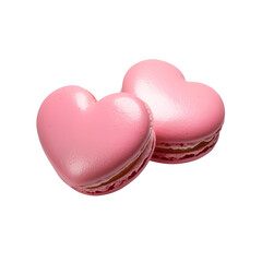 heart shaped box with pink hearts isolated 