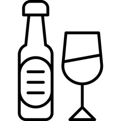 Alcohol Icon Vector Element