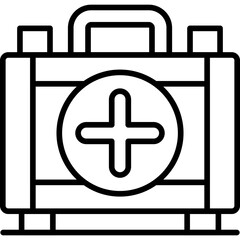 Obraz premium First Aid Kit Icon Vector Element