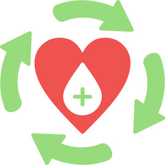 Blood Donation Icon Vector Element