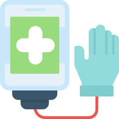 Obraz premium Transfusion Icon Vector Element
