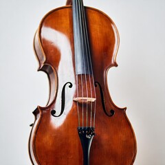 Classic Cello Beautifully Isolated on a White Background