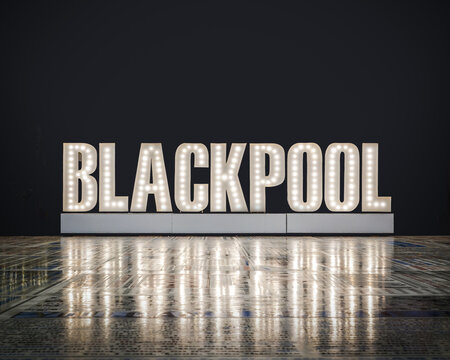 Blackpool Sign on The Comedy Carpet