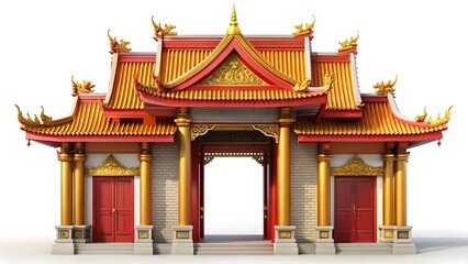 Fototapeta premium Asian Architectural Gate