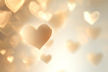 Heart background wallpaper gold