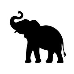 Obraz premium elephant silhouette black and white artistic wildlife animal nature jungle safari