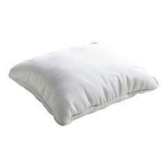 Soft white pillow with breathable fabric for comfort