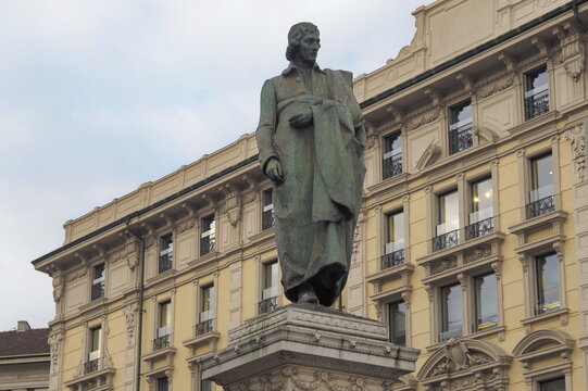 Statue of Giuseppe Parini, Milan, Lombardy.