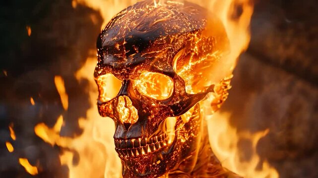 Fiery Skull: A Burning Enigma