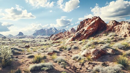 Obraz premium Deserta??s Harsh Yet Delicate Beauty a?