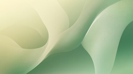 Obraz premium Beige to green gradient background featuring a smooth, blurred design in a vector style. 