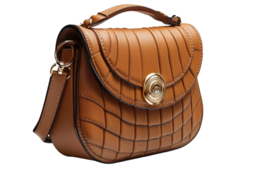 Elegant brown handbag with quilted design and gold accent for stylish outfits and occasions