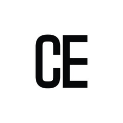 CE monogram logo design letter text name symbol monochrome logotype alphabet character simple logo