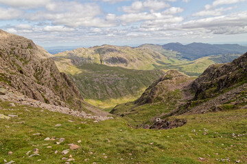 Naklejka premium Scafell Pike in the lake District 
