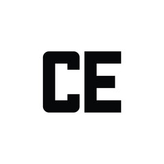 CE monogram logo design letter text name symbol monochrome logotype alphabet character simple logo