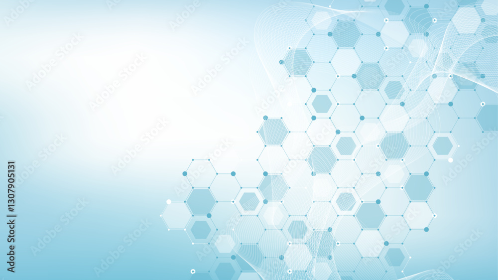 Aufkleber modern health care or medical background design. health care innovation concept. horizontal header w