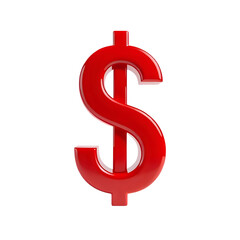 red dollar symbol