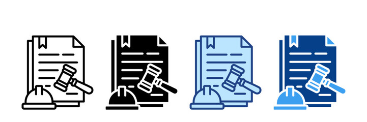 Compliance  Icon Set Multiple Style Collection