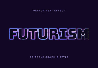 Purple and Fuchsia Chrome Metallic 3D Text Effect