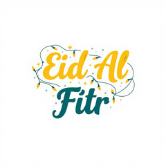 Colorful Artistic Typography Celebrating Eid with a Playful and Joyous Design  (5)