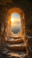 empty Easter tomb