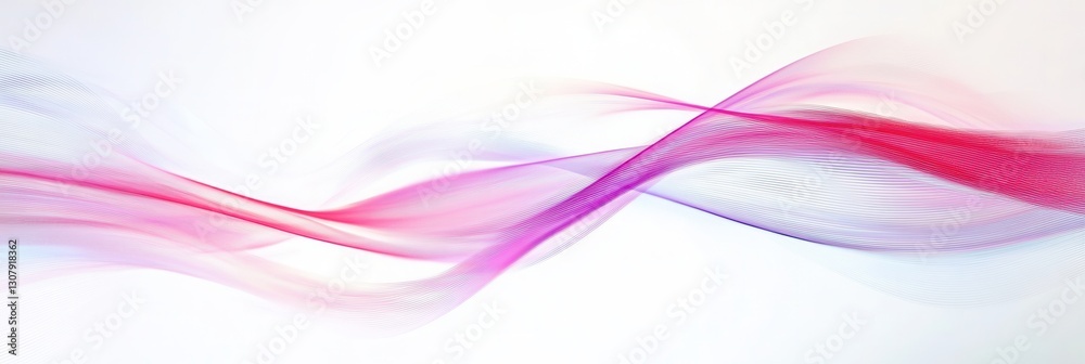 Fototapete glowing neon lines create a futuristic atmosphere with smooth light trails and elegant composition o