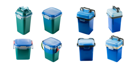 Colorful Plastic Storage Containers with Lids for Organization
