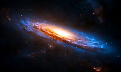 Fototapeta premium Spiral Galaxy in Deep Space (3)