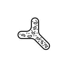 Fototapeta premium Bifidobacterium line icon