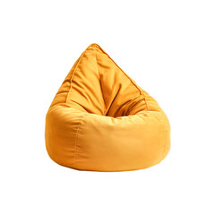Yellow beanbag chair modern furniture comfort relaxation