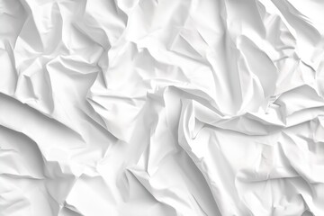 Obraz premium High Quality Crumpled White Paper Texture for Background or Design Use : Generative AI