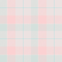 Overlayed vector plaid pattern, iconic background fabric textile. Tiny tartan seamless texture check in white and light colors.