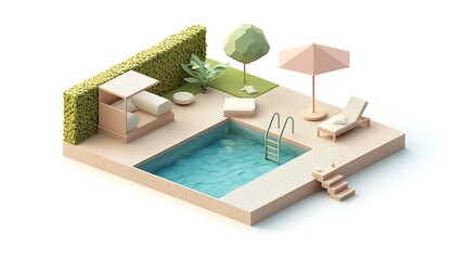 Minimalist Poolside Oasis