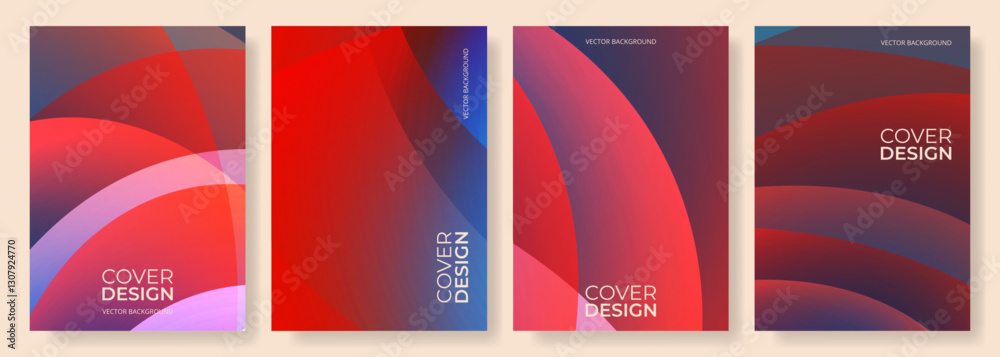 Poster abstract minimalist poster set. modern vertical background collection of cover design vector templat