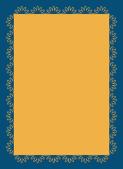 Mexican frame. Mexican banner for Cinco de Mayo, Fiesta. Vector illustration.