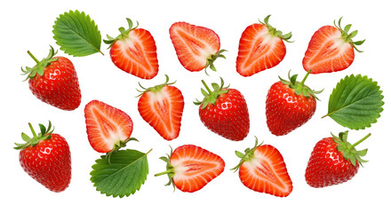 Ripe Strawberries Cutout 