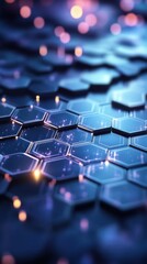 Abstrakcyjny wzór heksagonalny z efektem świetlnym