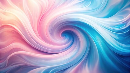 Gentle swirls of pastel pink and blue swirling in tandem against a blurred, gradient-like abstract backdrop