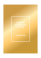 Gold gradient background pattern, digital, template