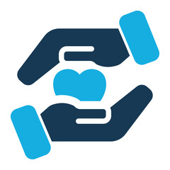 Intervention icon duo tone style for download (Help and Support Pack)	