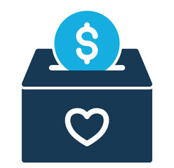 Money Box icon duo tone style for download (Help and Support Pack)	