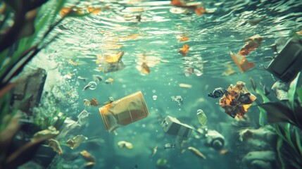 Śmieci pod wodą, zanieczyszczenie wód, odpady w oceanie