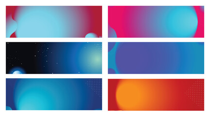 Fototapeta premium banner gradient background modern with colorful style gradient color banner gradient background modern with colorful style gradient color